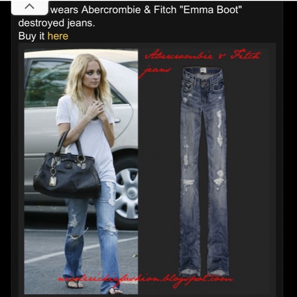 Abercrombie & Fitch Jeans Abercrombie Fitch Emma Distressed Ripped